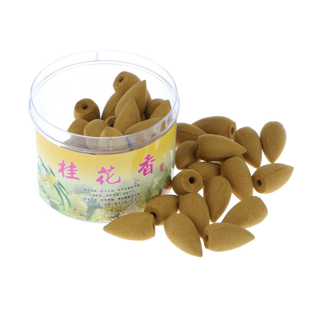 Tower Incense Smoke Bullet Incense Cones Backflow Aromatherapy_Osmanthus