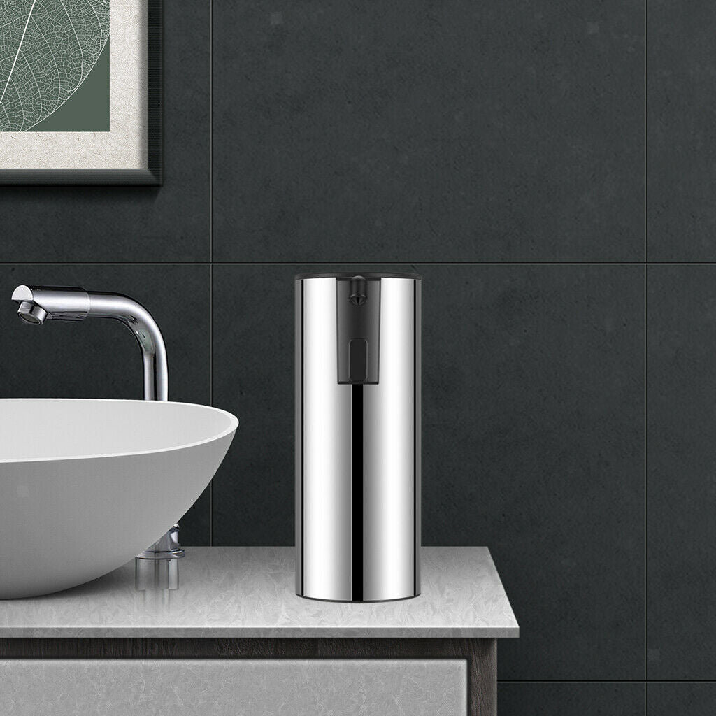350ml Stainless Steel Bathroom No Touch Automatic Liquid Soap Dispenser