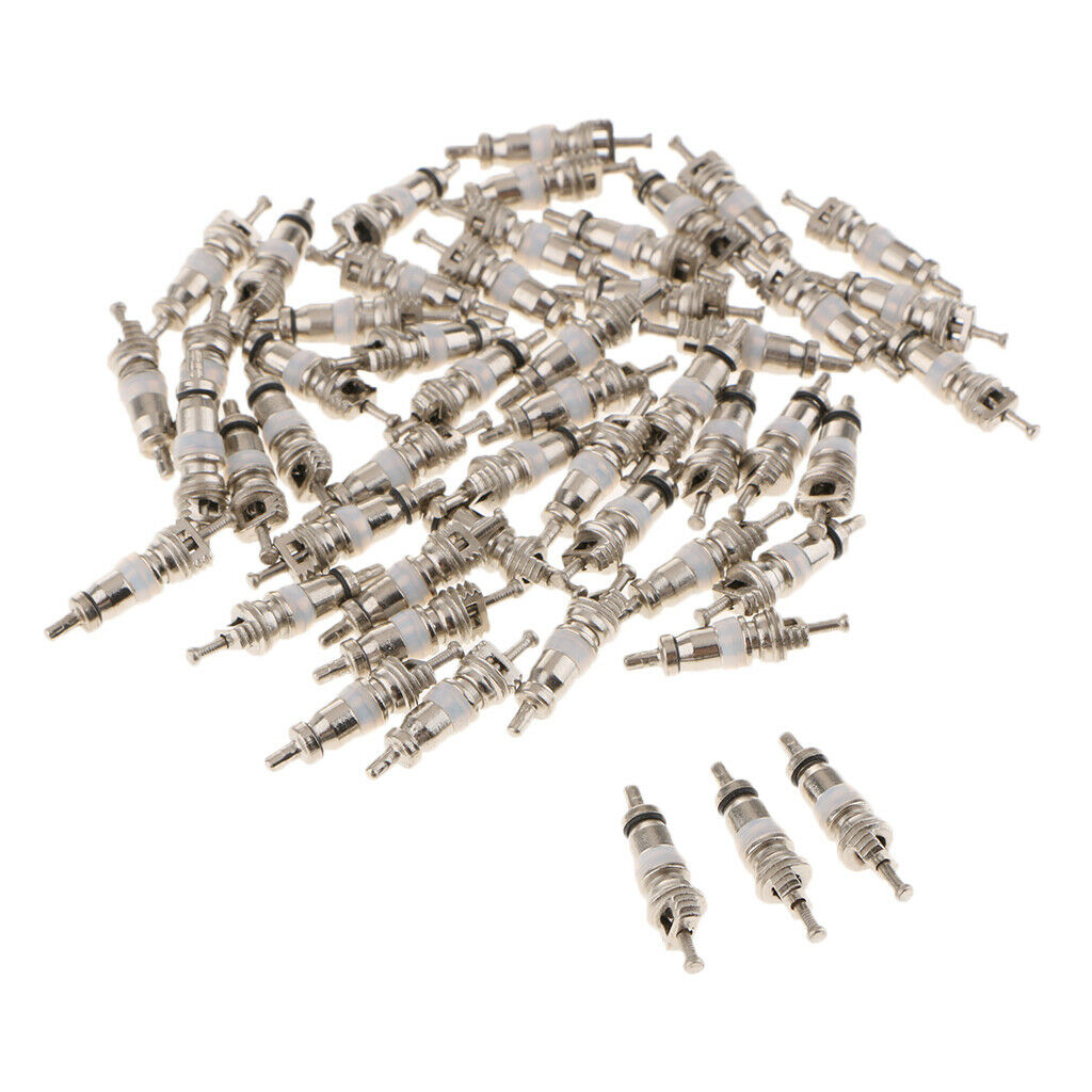 50Pcs Auto Air-Conditioning Tire Valve nozzle Cores Set for Car/Automotive