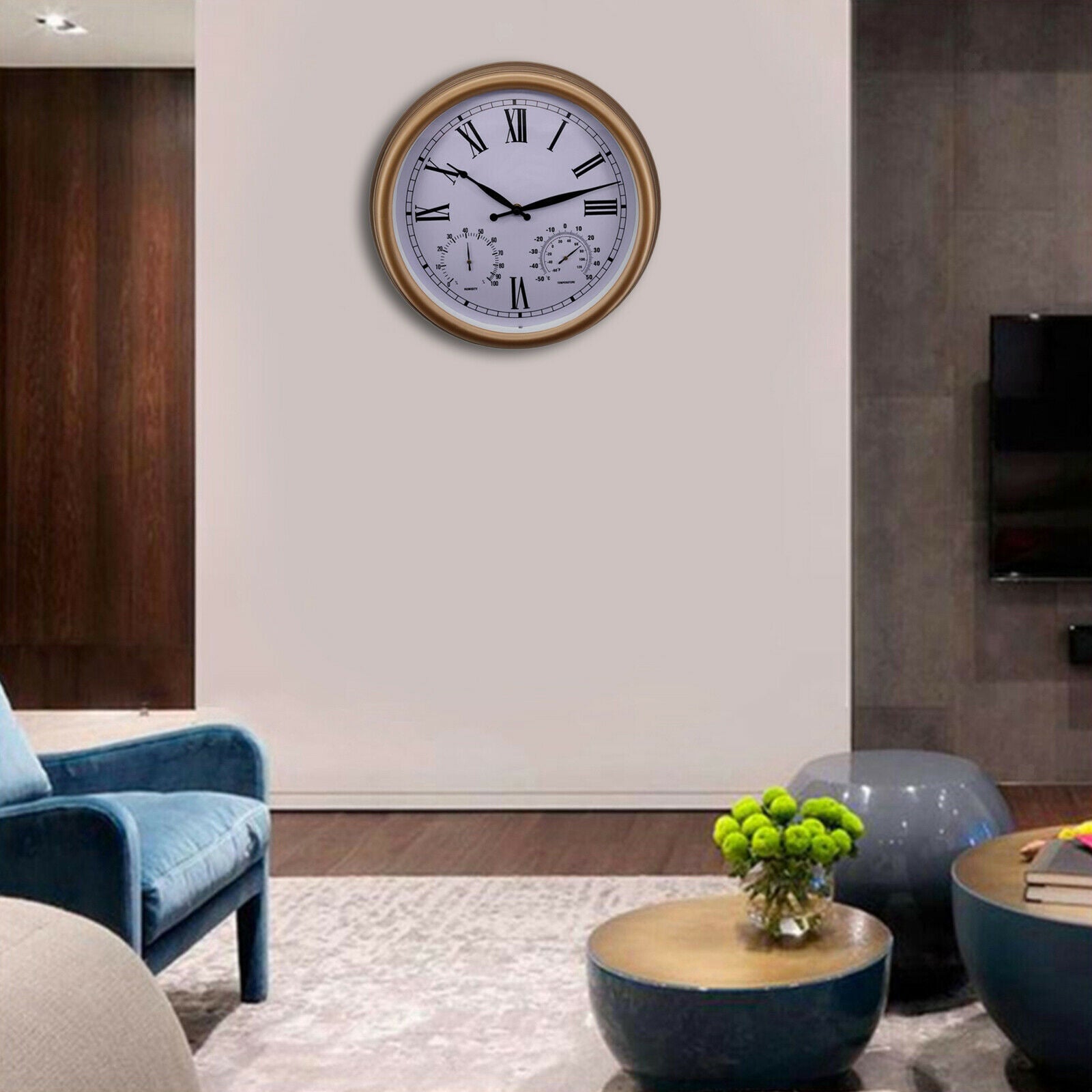 15inch Wall Thermometer Indoor Garden Home Humidity Hygrometer Analog Gauge