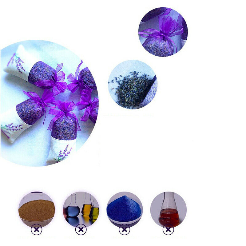 Natural Dried Lavender Bud Flower Sachet Bag Filling Car Room Air Refresh.l8