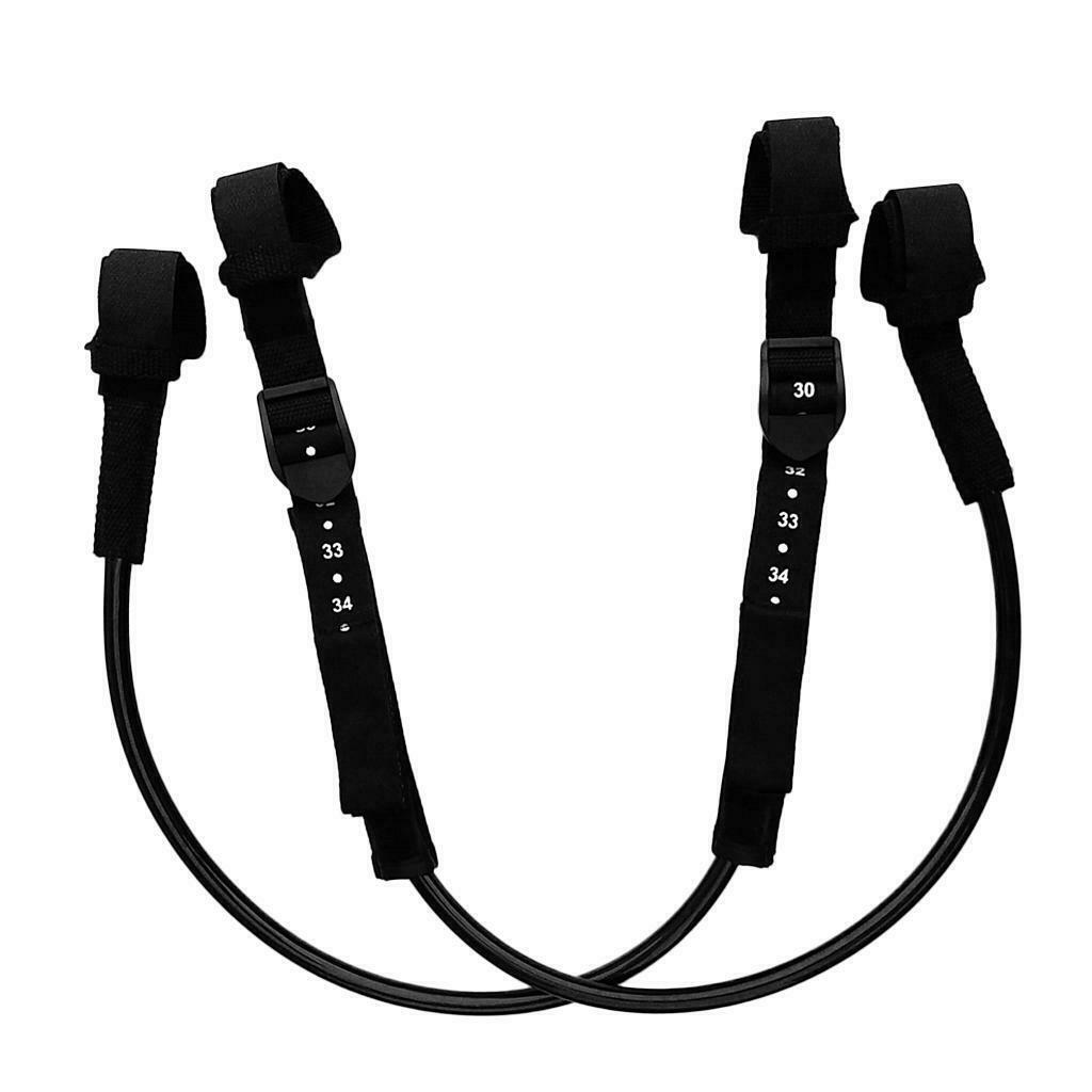 2 Pieces Heavy Duty Adjustable Non-Slip Windsurfing Harness Line 28-34 inch