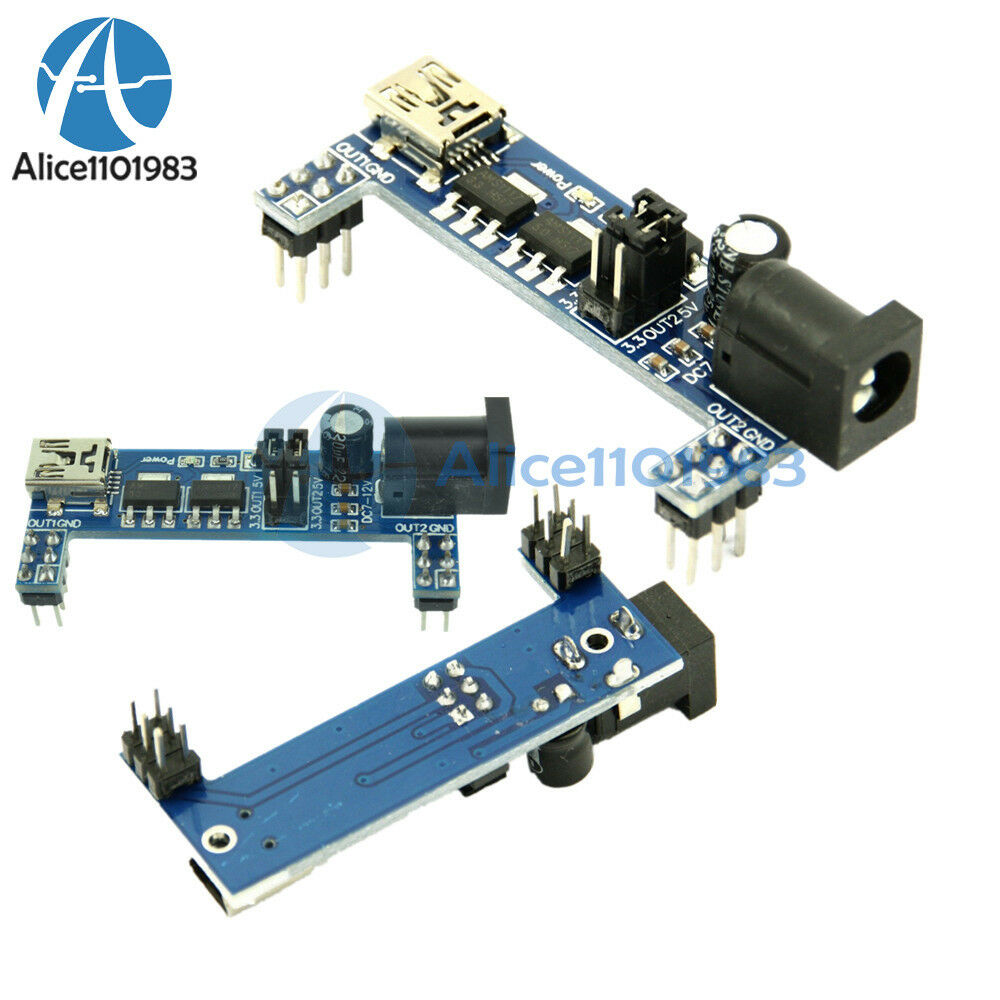 10PCS MB102 Breadboard Power Supply Module 3.3V for Solderless Arduino mini USB