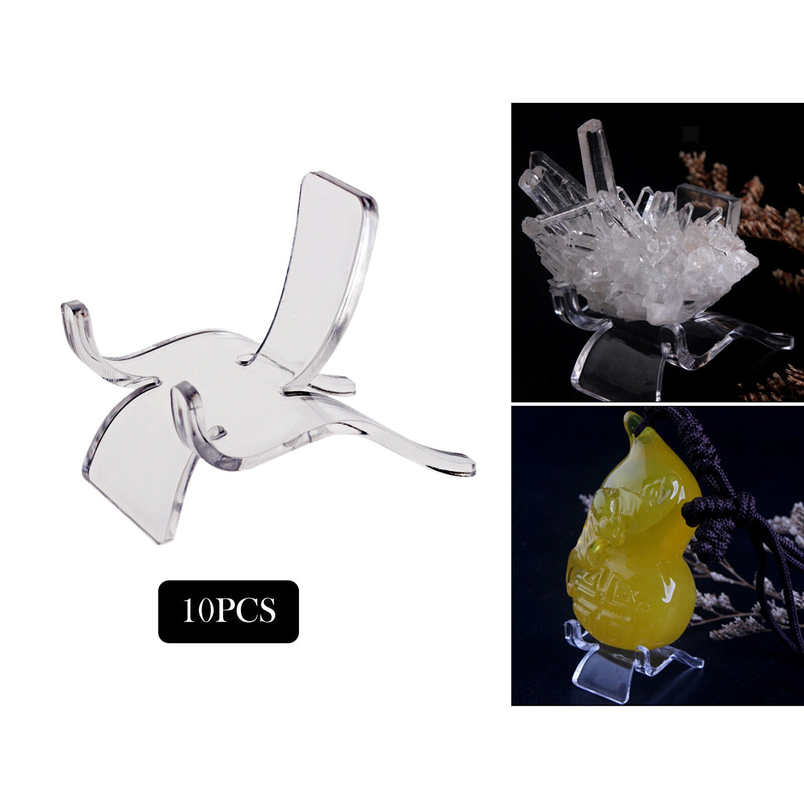 Acrylic Stand Rack for Minerals Crystal Ball Agate Seashells Jewelry S