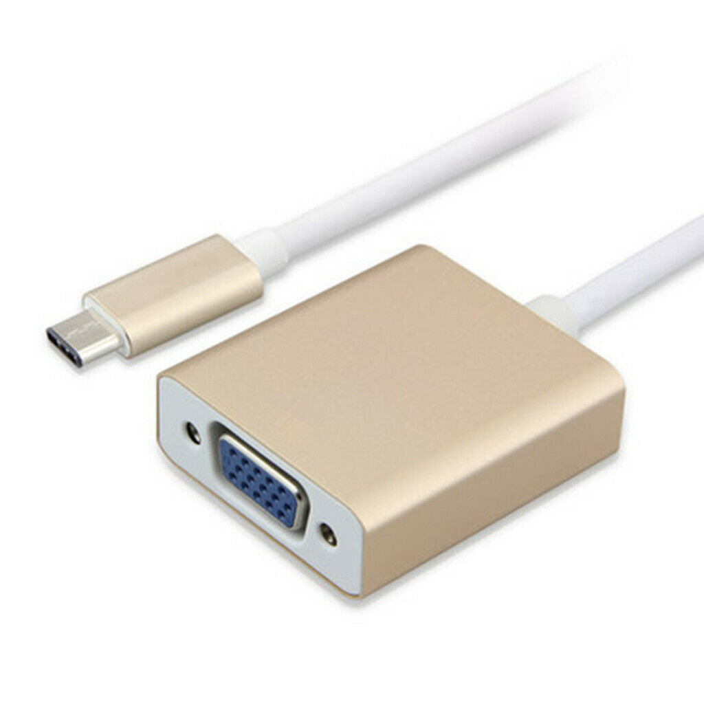 USB-C Type C USB3.1 Male to VGA Female HDTV Adapter Cable for  #2