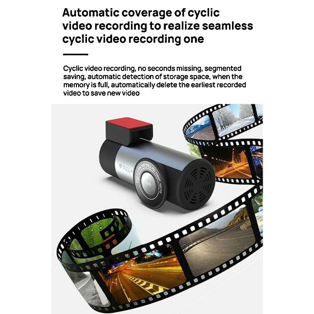 1080P DVR Car Video Recorder Wide Angel Night Vision Wi-Fi Dashcam Camera