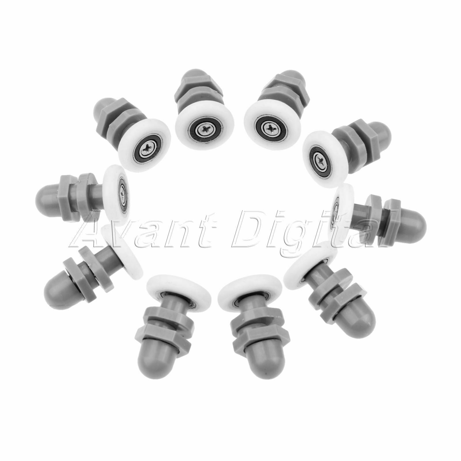 Diameter 25mm Bathroom Shower Glass Door Roller Wheel Pulleys Runners Adjustment