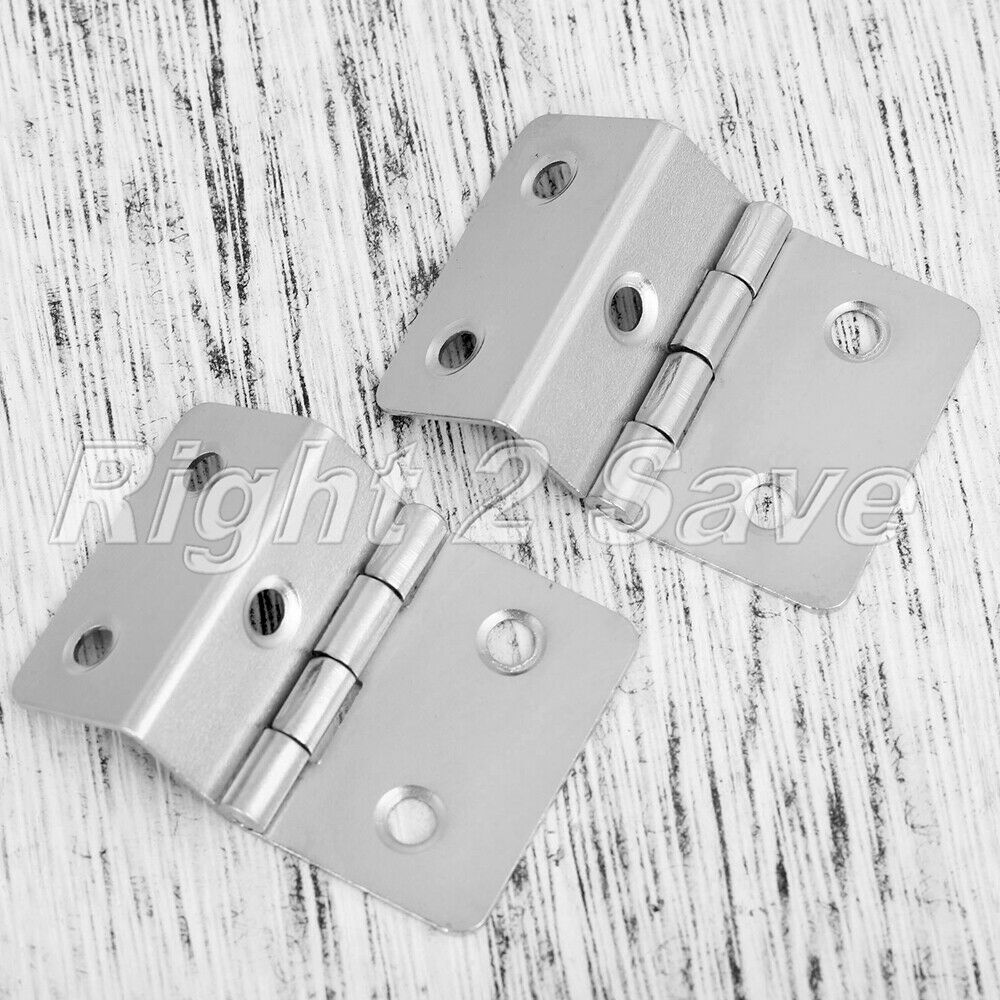 2pcs Folded Jewelry Box Cabinet Hinges Wardrobe Door Hinge Furniture Hardware