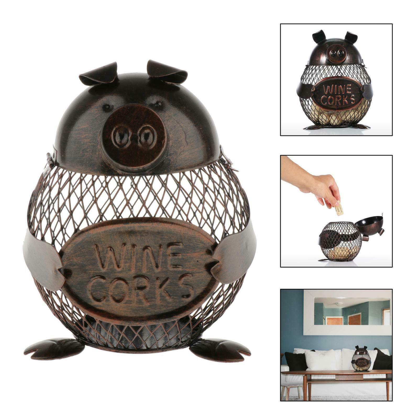 Metal Coin Bank Money Box Pig Animals Shaped Piggy Bank Handwork Crafting Art