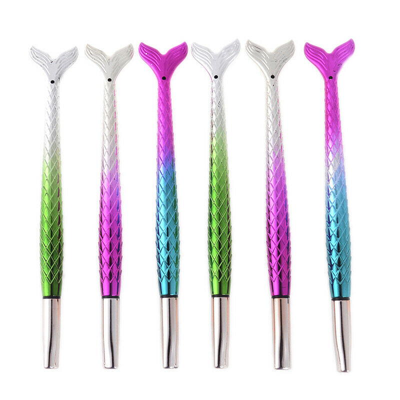 Mermaid Ballpoint Pen Fish Tail School Office Ball Pens Kids Stationery G.l8