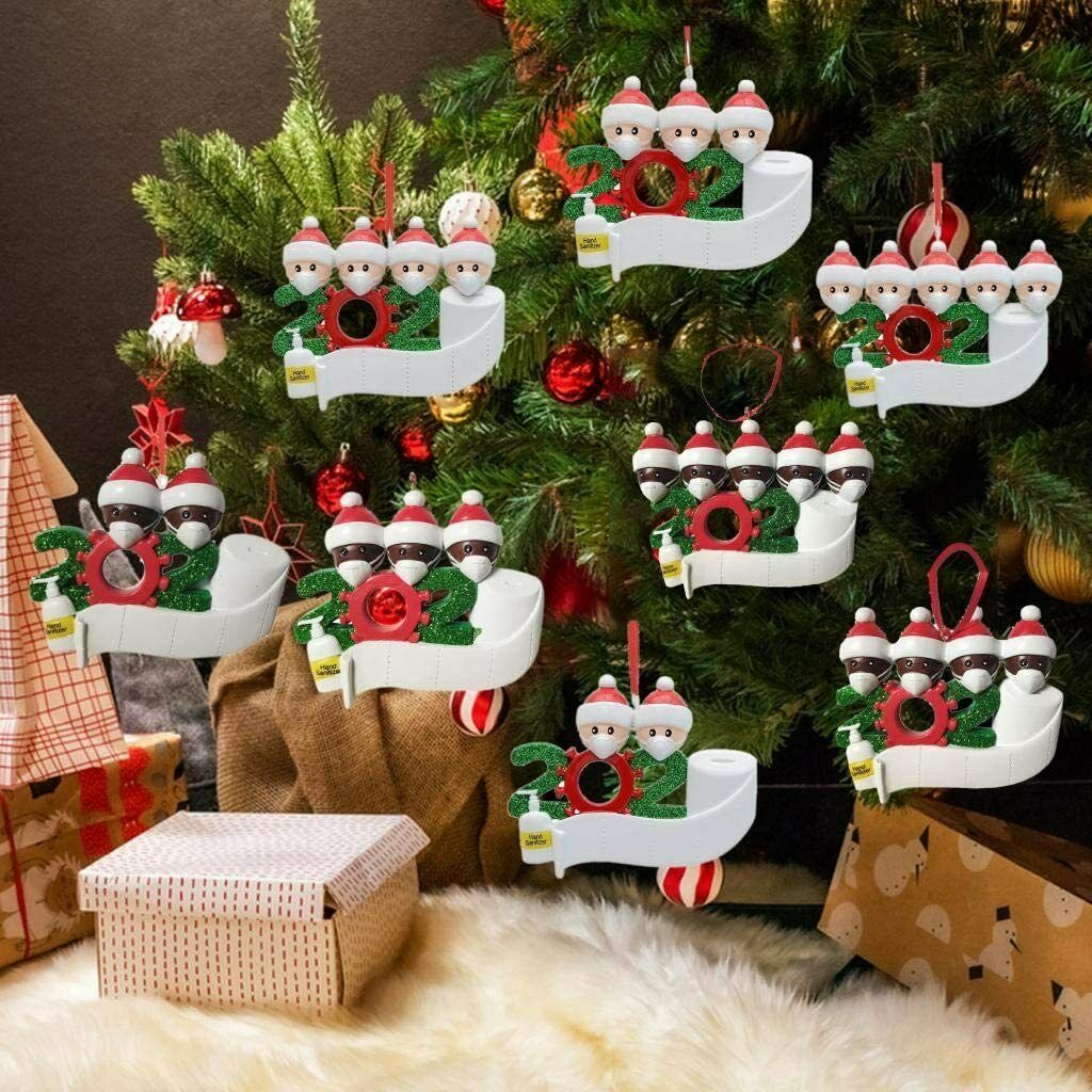 2020 Christmas Tree DIY Hanging Ornament Xmas Family Member of 5