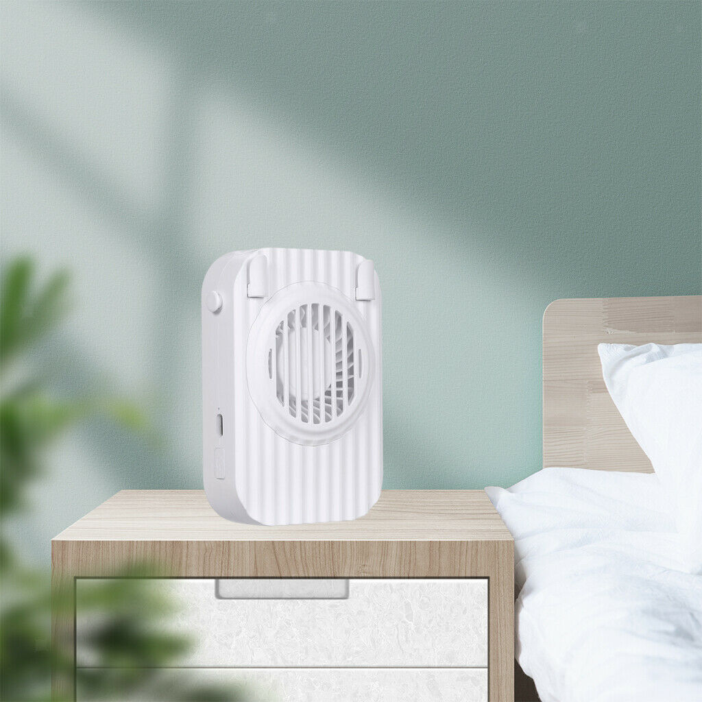 Hanging Neck Fan w/ Lanyard Battery Operated USB Personal Air Conditioning