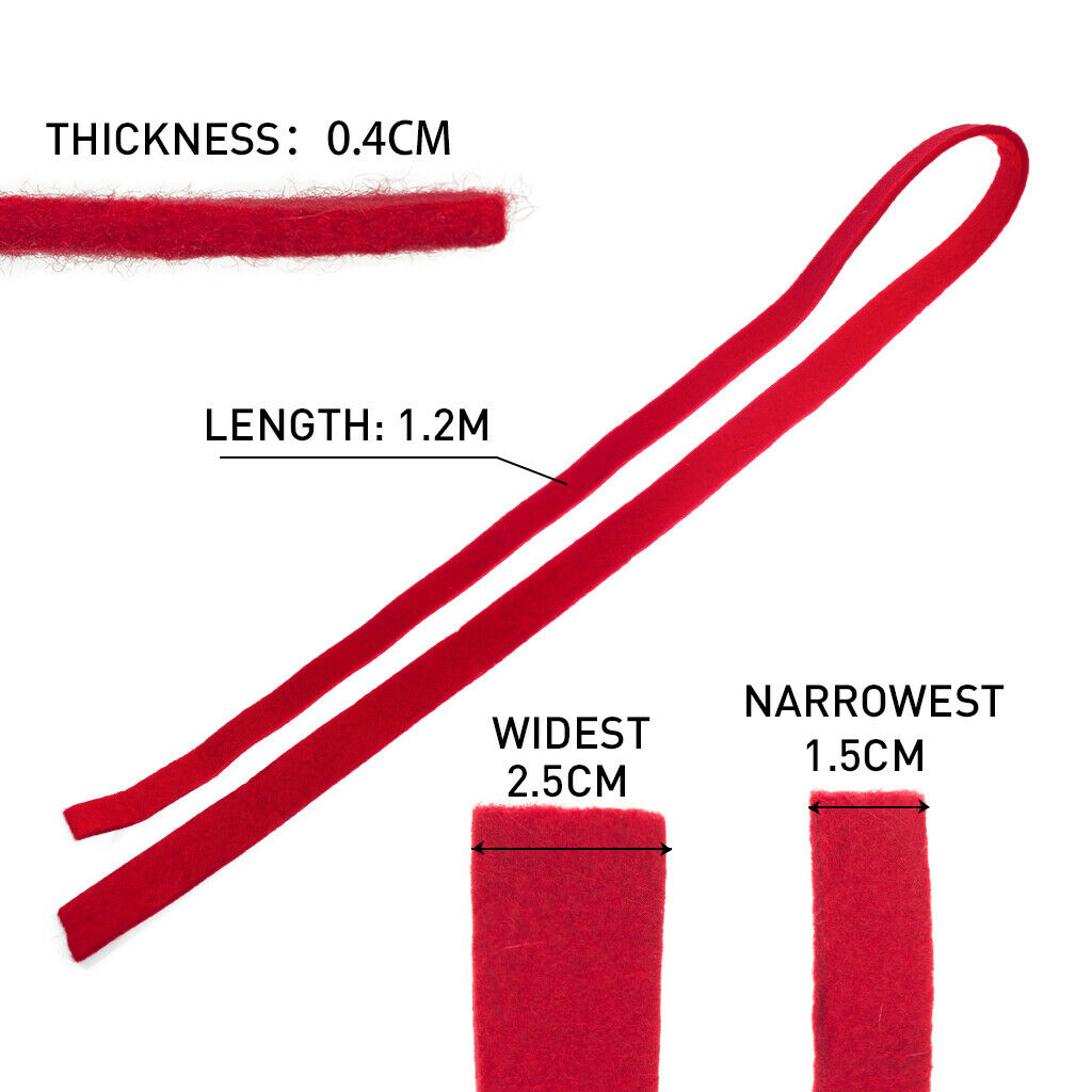 Red Piano Tuning Wool Felt Temperament Strip Piano Repair Accessory Tools
