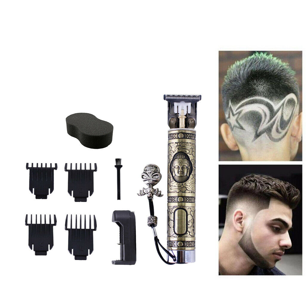 Electric USB Trimmer Boys Men's Hair Cutting Clipper Kit Professional Family