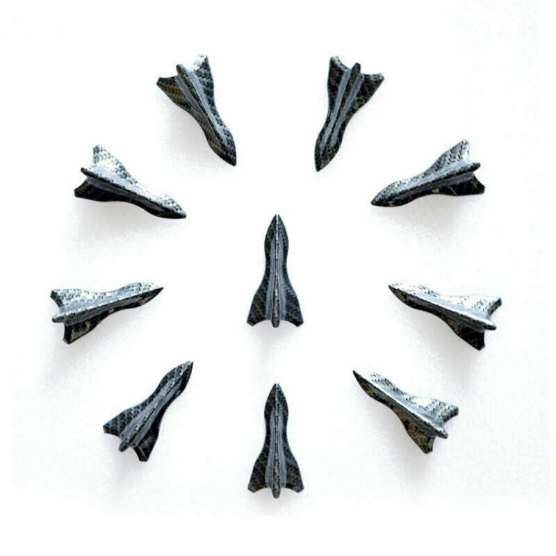10pcs Universal Car Shark Fin Diffuser Vortex Generator Wing Roof Spoiler Bumper