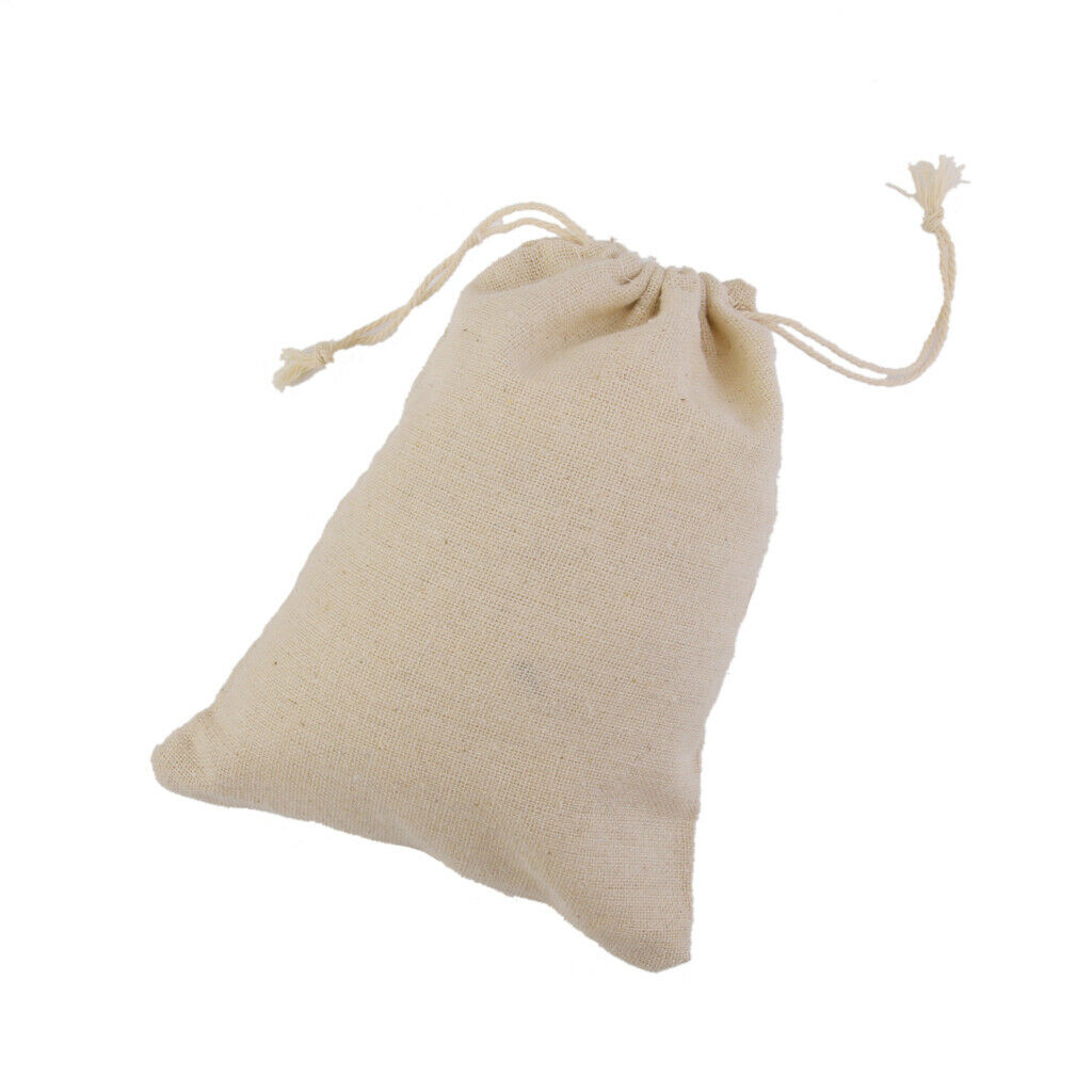 50 Pieces Simple Design Linen Jute Bag Jewelry Bag Pouch Gift Bag Gift
