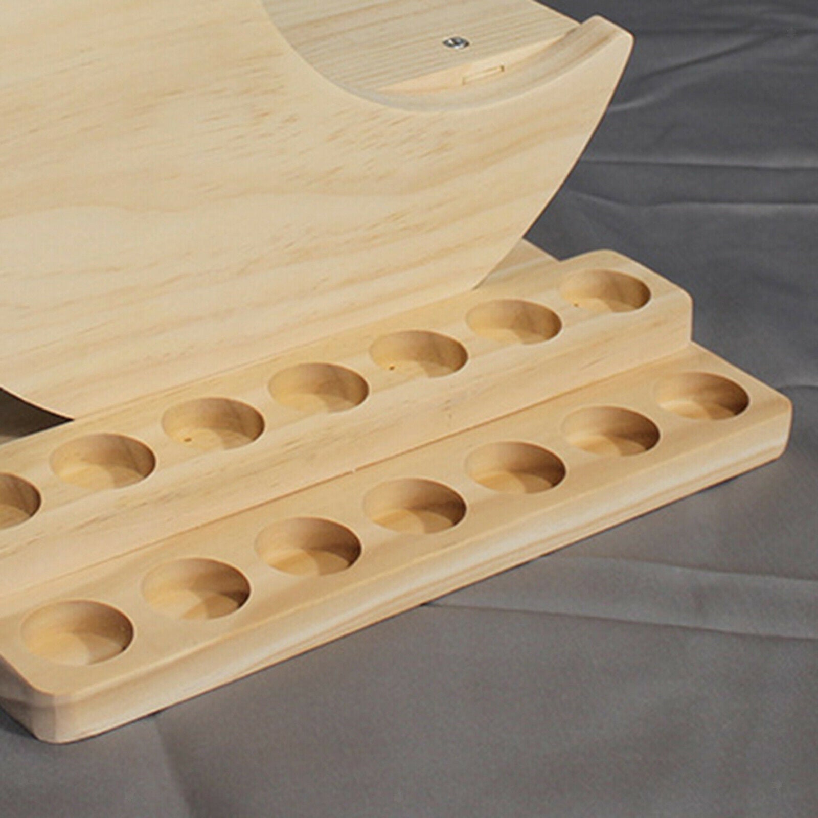 2 Tier Essential Oils Display Stand Rack Shelf Holds 5/10/15ml Bottles