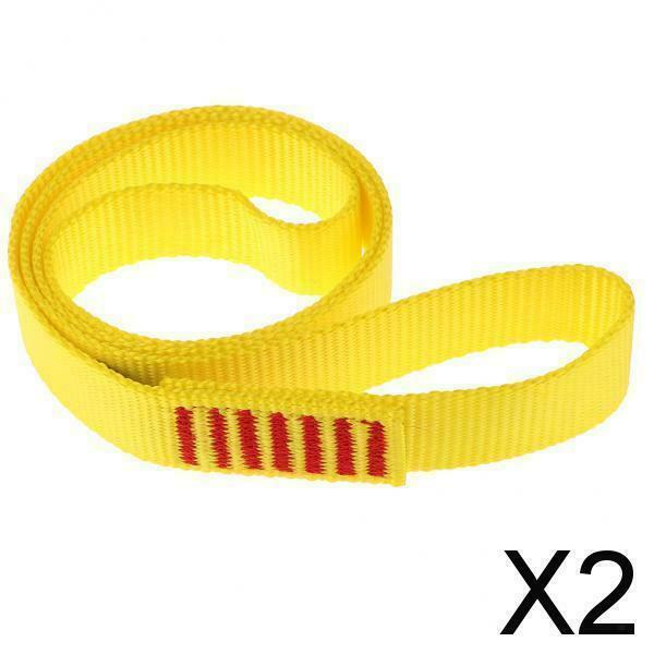 2X 23KN Climbing Sling Fall Protection   Safety Webbing Strap Belt, 60cm