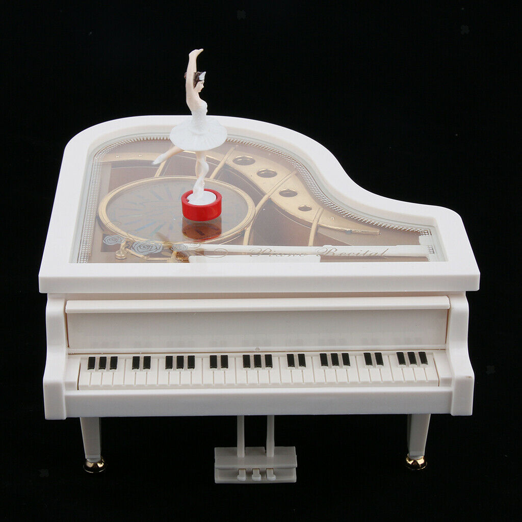 Classic Piano Mechanism Musical Music Box With Dancing Girl Pretty Look
