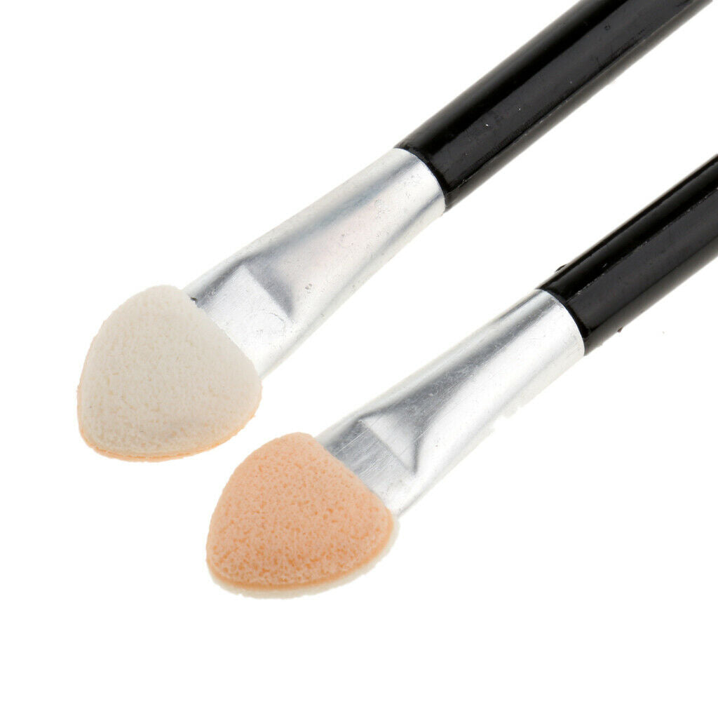 Dual Sided Eyeshadow Lip Nail Art Brush Sponge Tips Makeup Applicators 30 Pieces