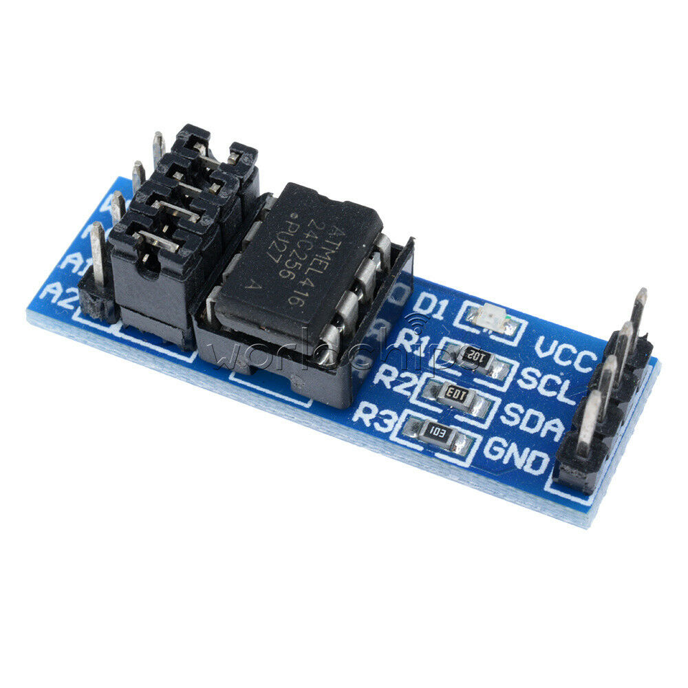 2PCS AT24C256 Serial EEPROM I2C Interface EEPROM Data Storage Module for Arduino