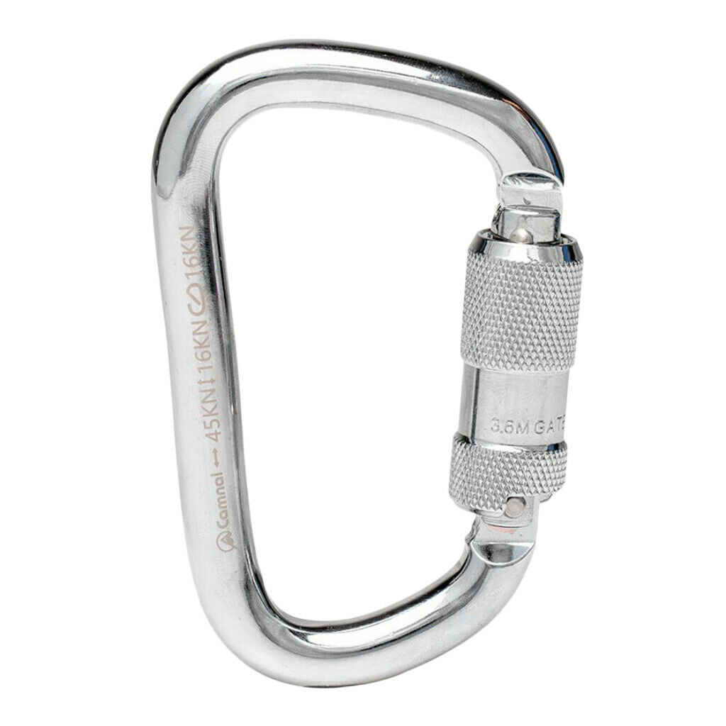 45KN Twist Gate Auto Lock Carabiner Climbing Caving   Rappelling by CE