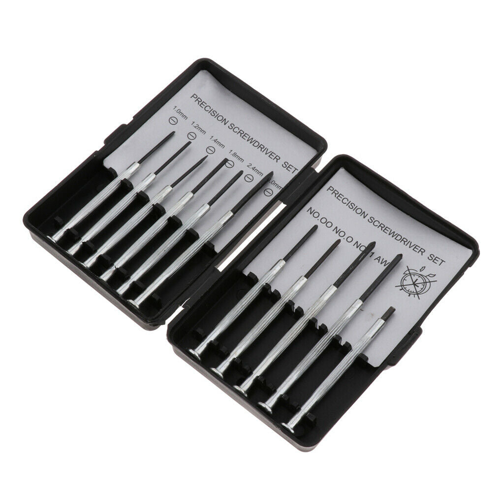 11Pcs Small Precision Screwdriver Set Tool Kit Repair Watch Clock Eyeglasses PC