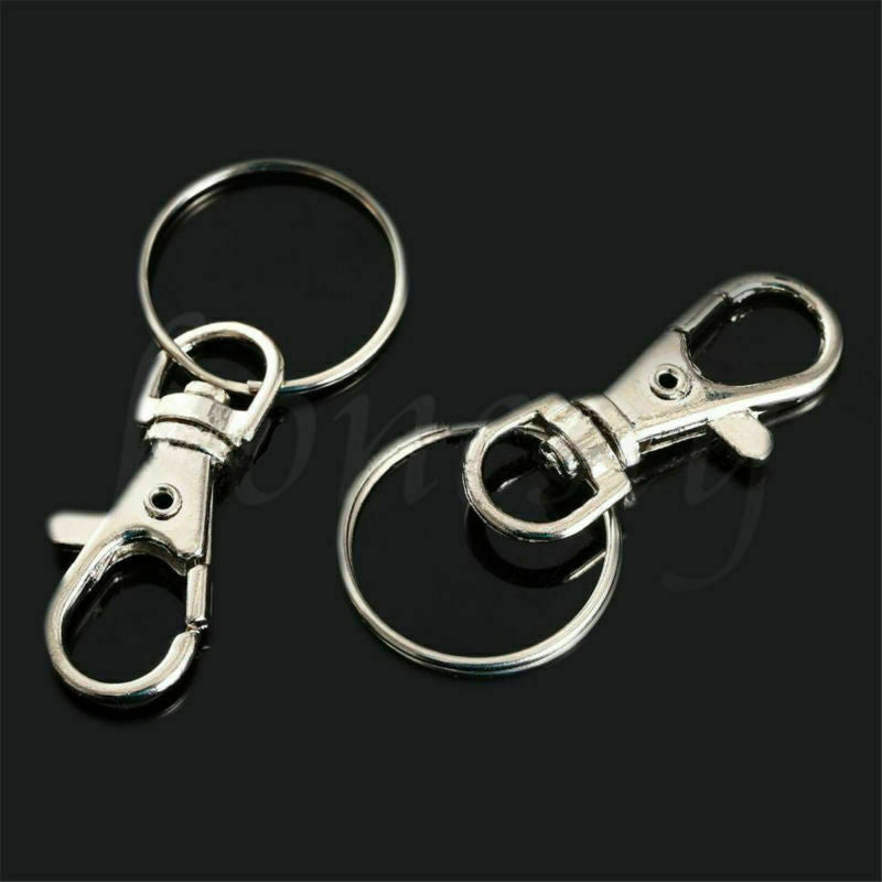 2pcs Ring Clips Lobster Clasps Trigger Snap Hook Bag Key Ring Keychain