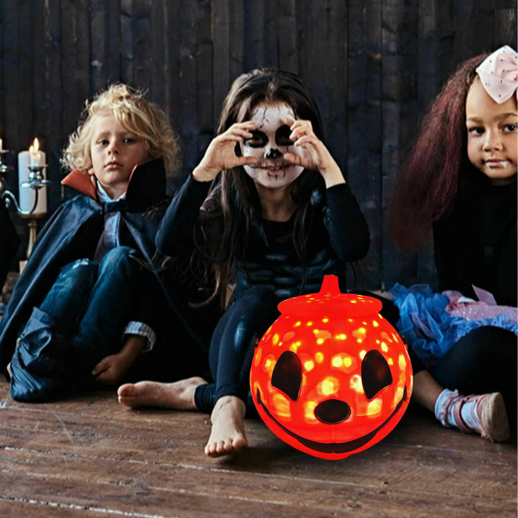 3 Pieces Glow Halloween Pumpkin Lantern LED Lamp Props Decor Children Gift