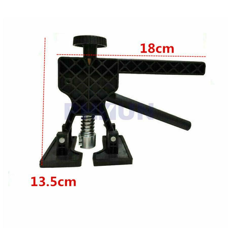 1x Black Plastic Puller+18x Glue Puller Tab Kit For Car Body Dent Repair Romoval