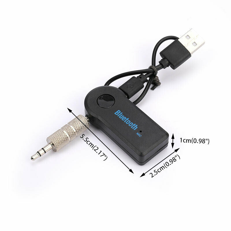 Wireless Bluetooth Receiver 3.5mm USB For Aux Stereo Audio Music Car Adap.l8