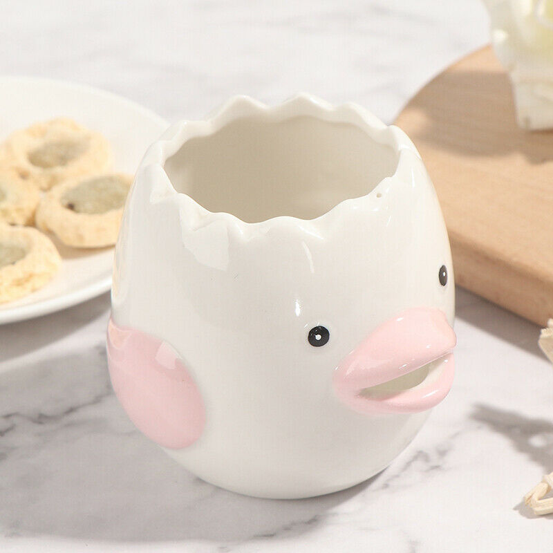 1*Creative Ceramic Egg Dividers Egg Yolk White Separator Kitchen Tool Home U BU