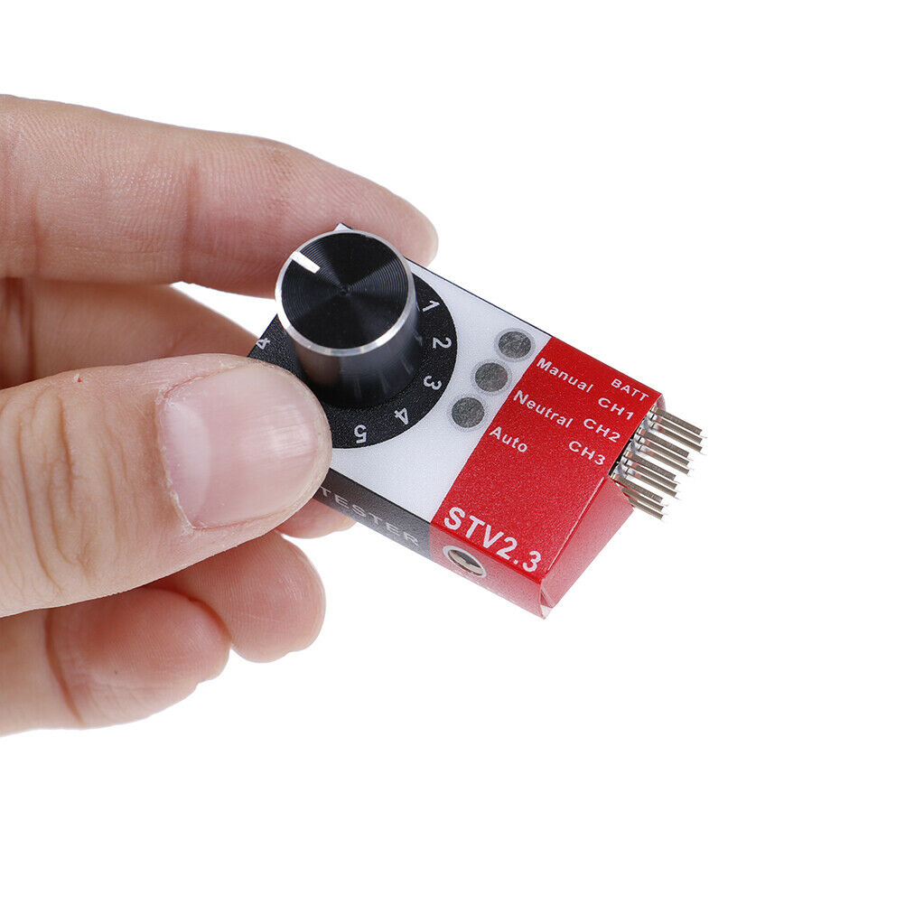 1Pcs mini servo tester 4.8v to 6.0v STV2.3 BEC TesterA TdJ RC