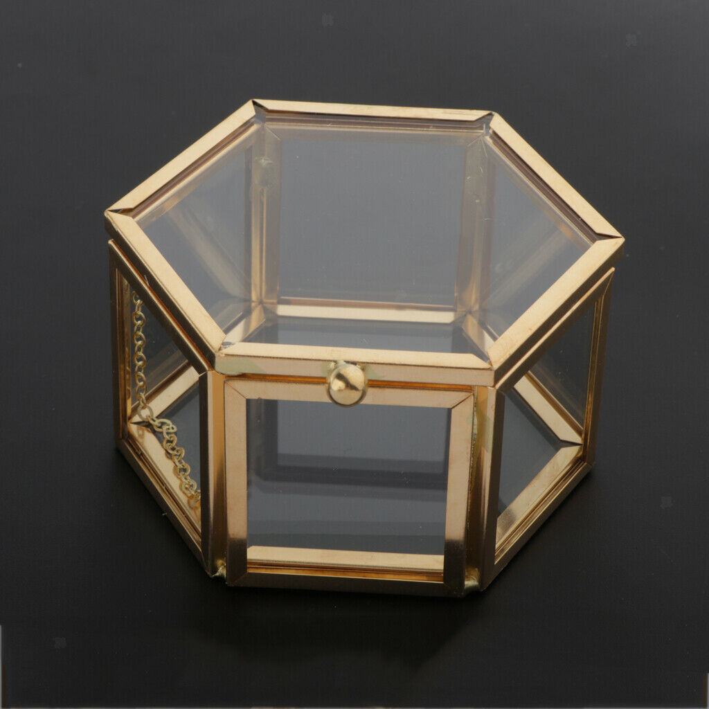 Vanity Glass Jewellery Organizer Box Display Flowers Holder for Ring Earring