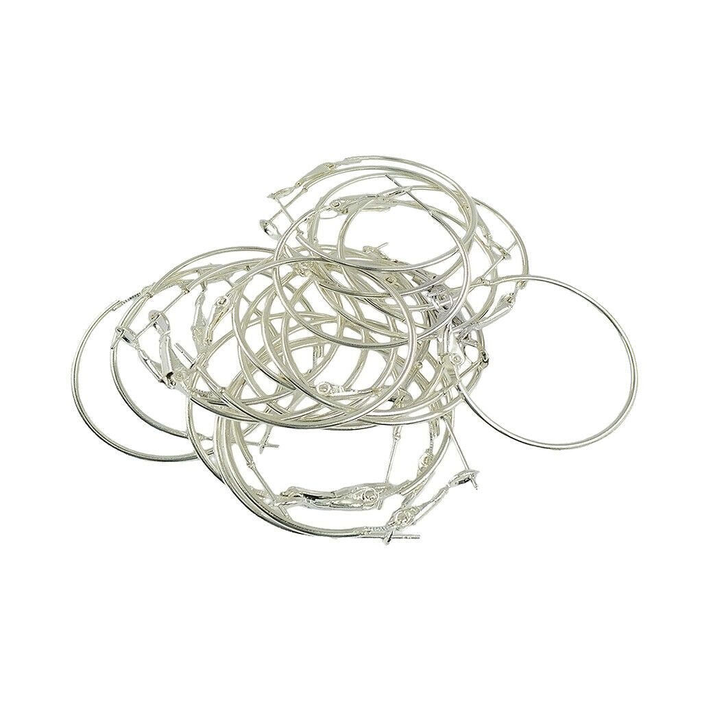 20 Pieces 30mm Large Round Earring Hoops Dangle Earrings Loops Jewelry Accs