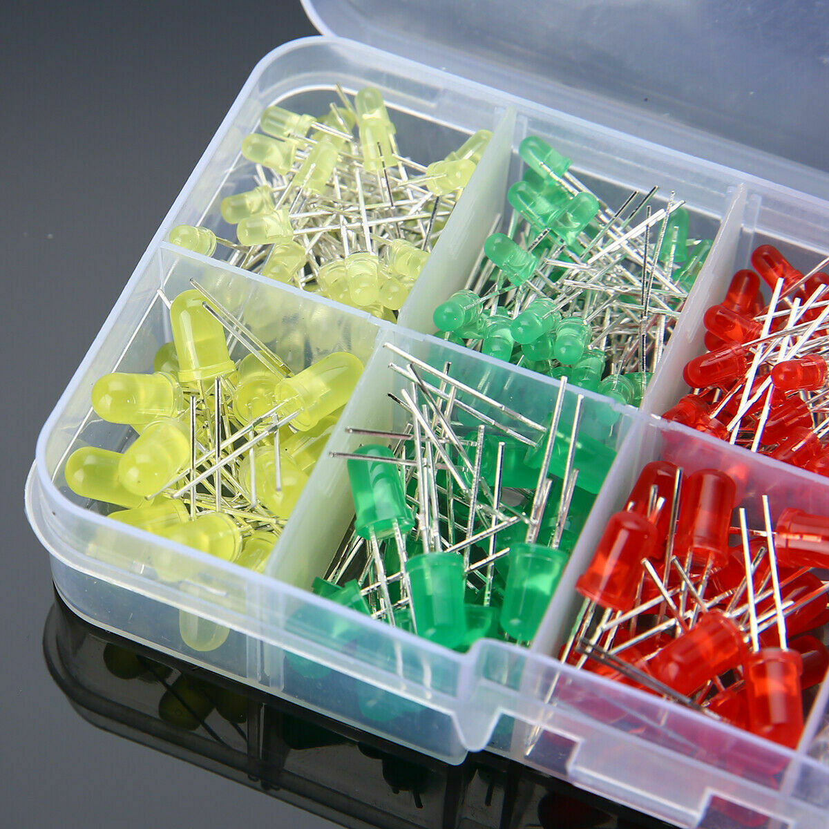 300pcs 3mm 5mm LED Light White Yellow Red Green Blue Emitting Assorted Diodes