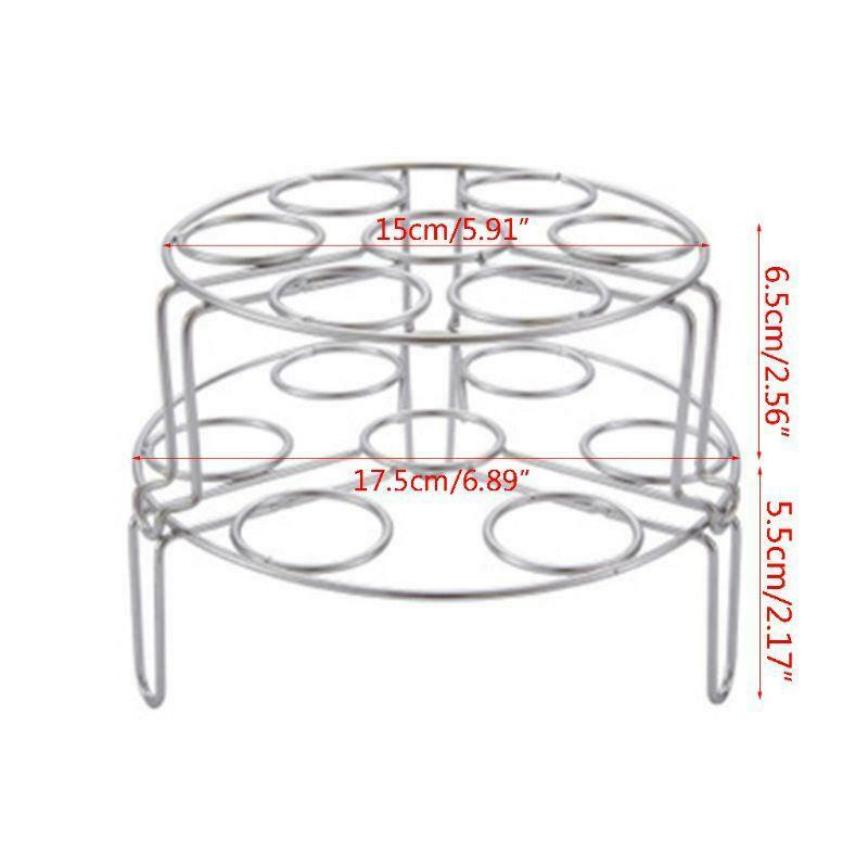 Multi-purpose stackable egg steamer rack tripod, anti-scalding transfer clip,