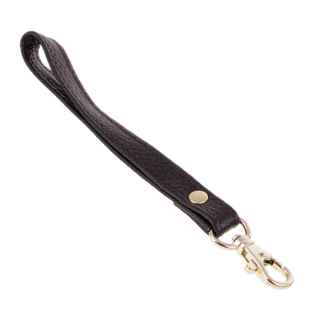 2 Packs Short Leather Wrist Bag Hand Strap Clutch Handbag Handle Replacement