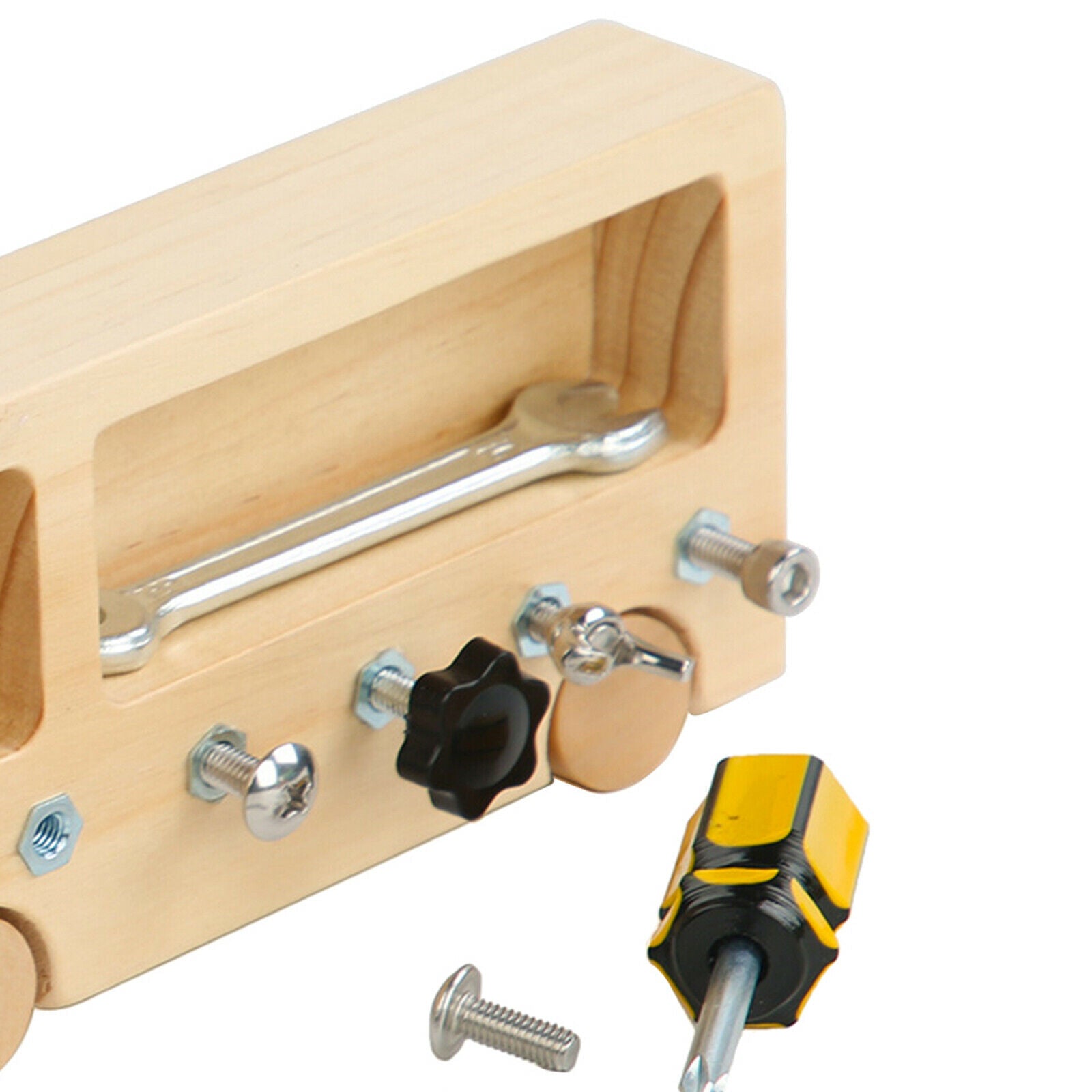 Montessori Screw Driver Board for Kids Toddlers Montessori Materials Practical
