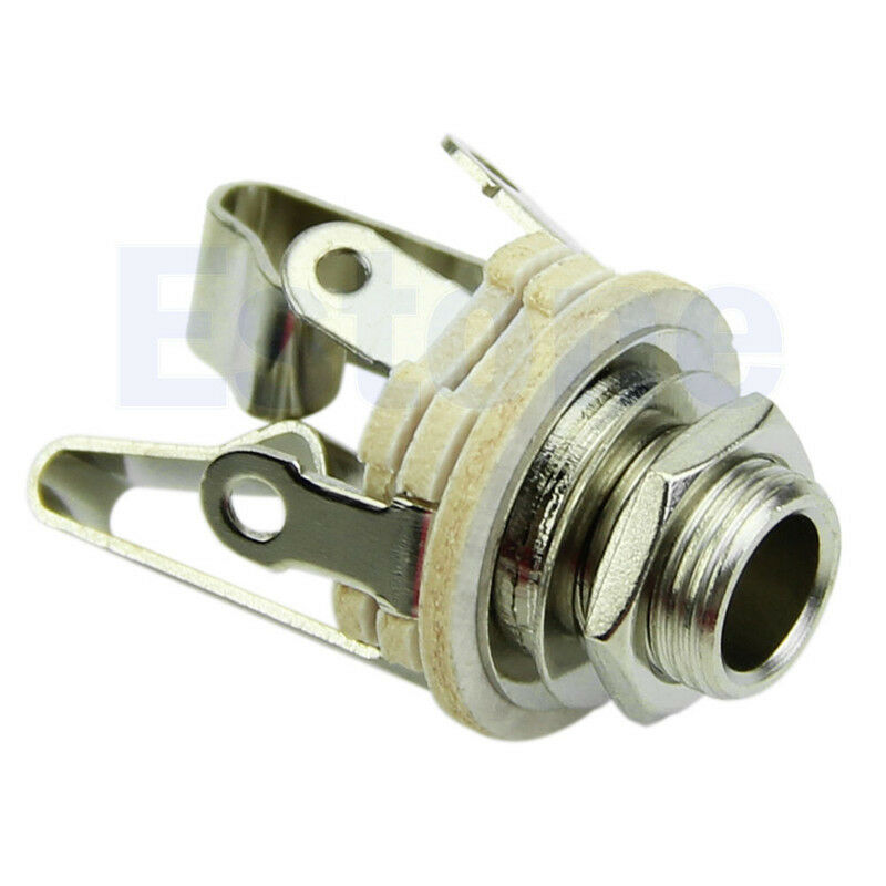 1/4" 6.35mm Jacks For Guitar Switch Repairs Professional Stereo Output MF