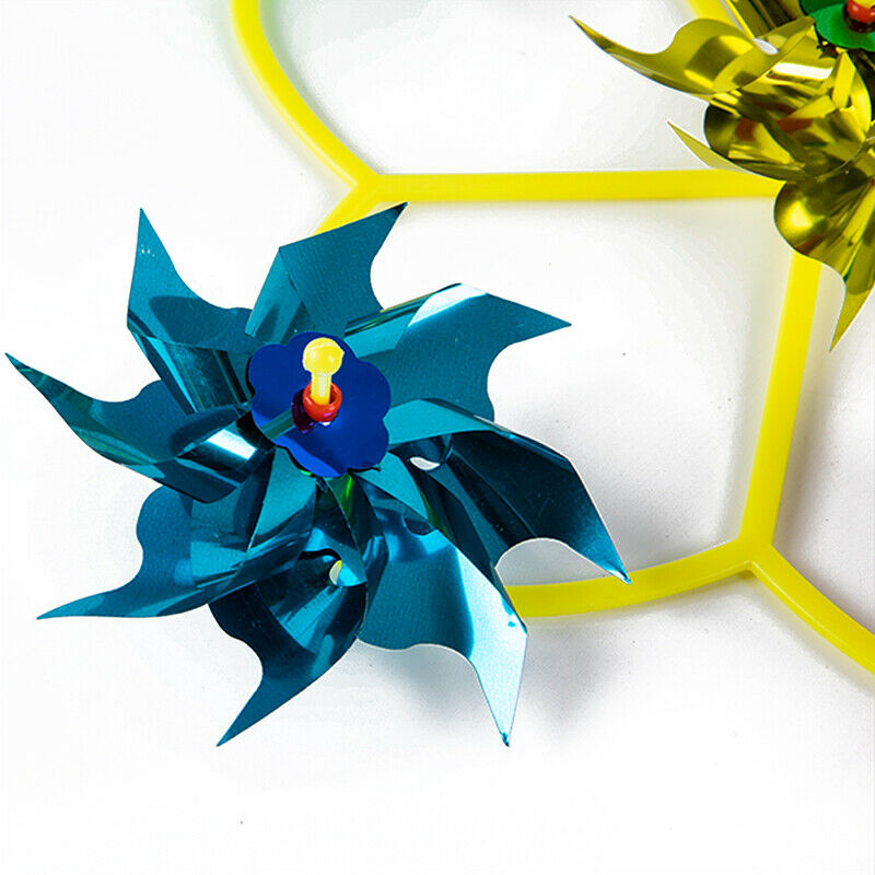 Colorful DIY Sequins Windmill Wind Spinner Home Garden Yard Decoration Ki.l8