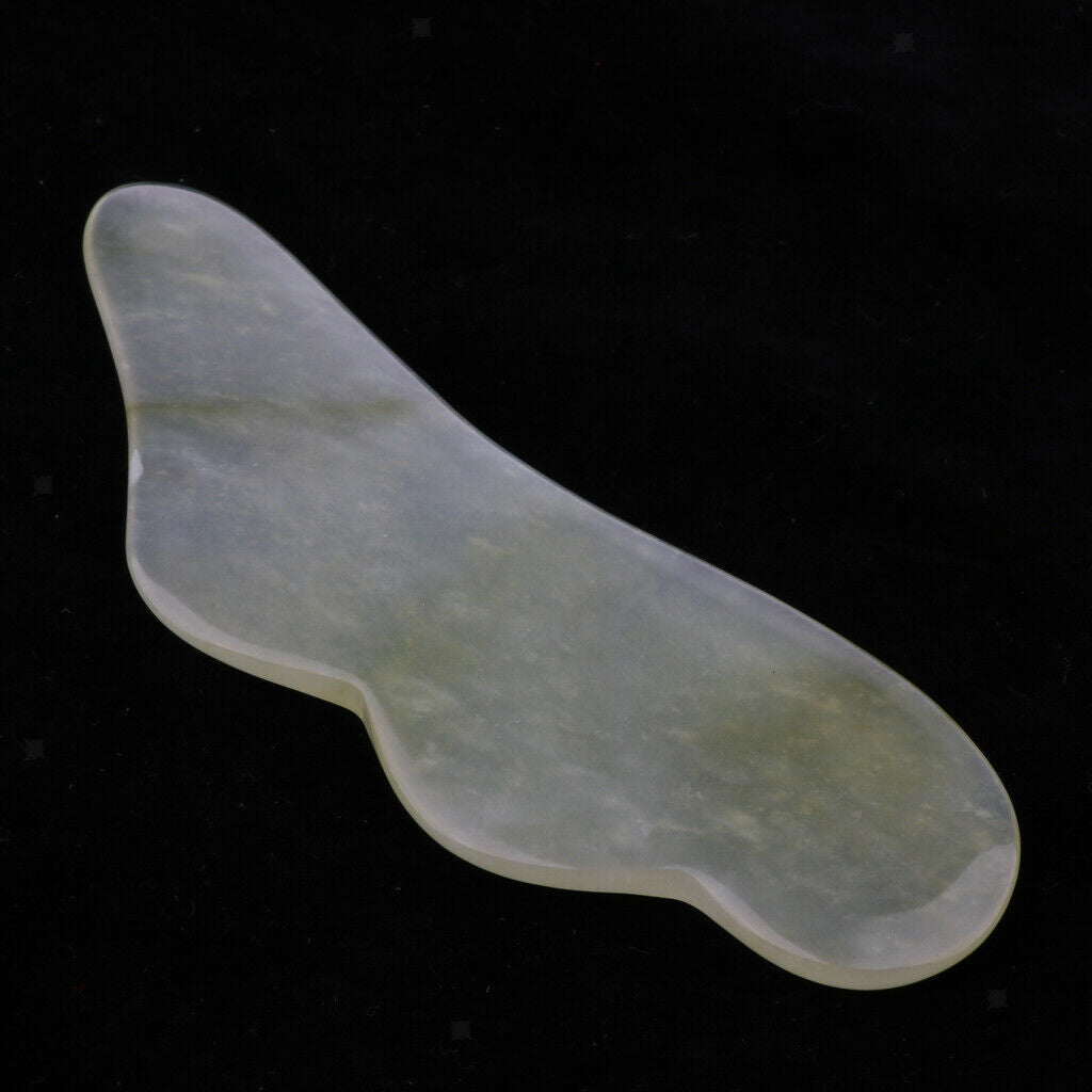 Hsiuyen Jade Gua Sha Tool, Natural Stone Guasha Board, Scraping Massage Tool