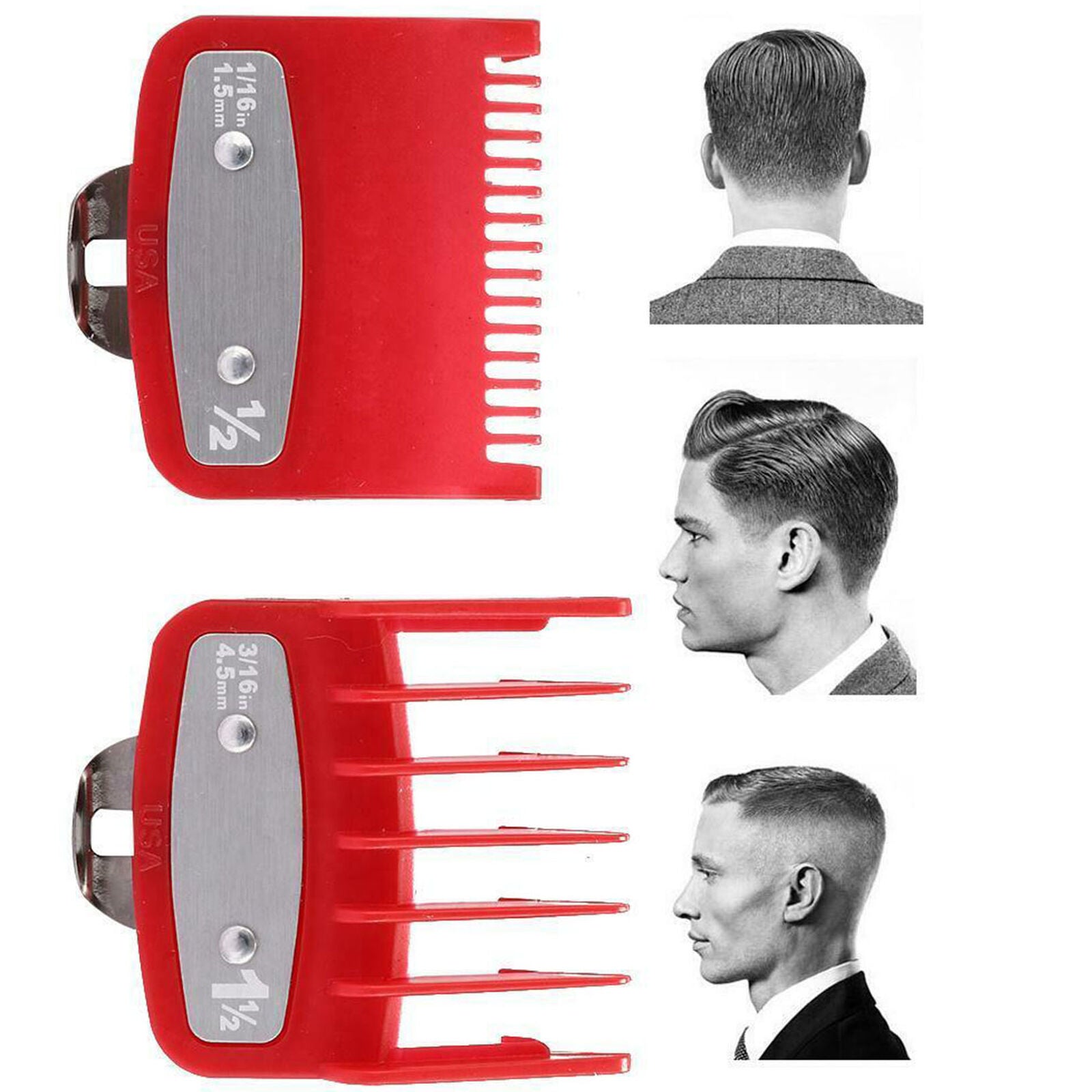 Hair Clipper Guide Comb Set Standard Guards Attach Trimmer Parts For Wahl