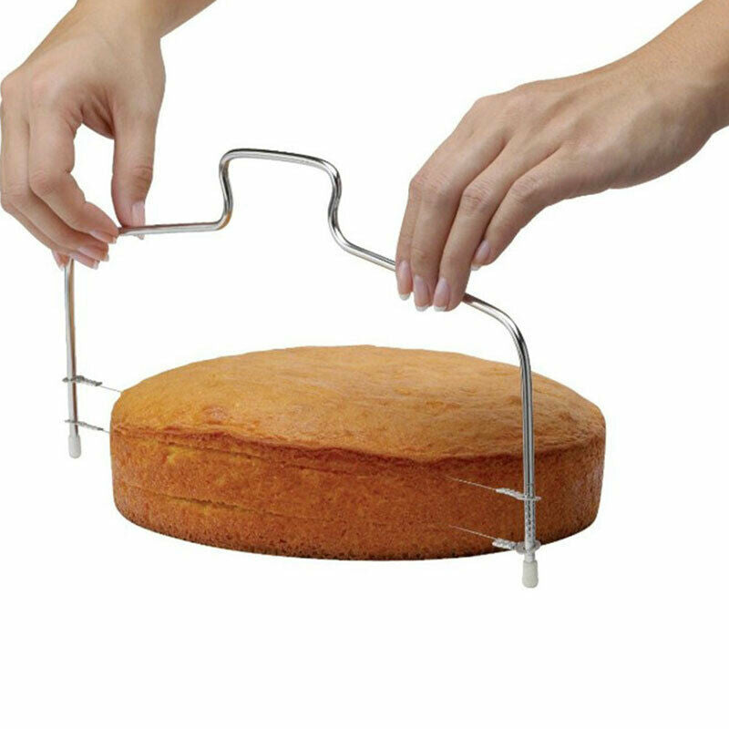 Single Wire Cake Cutter Slicer 1 Line Stainless Steel Butter Bread Pastry.l8