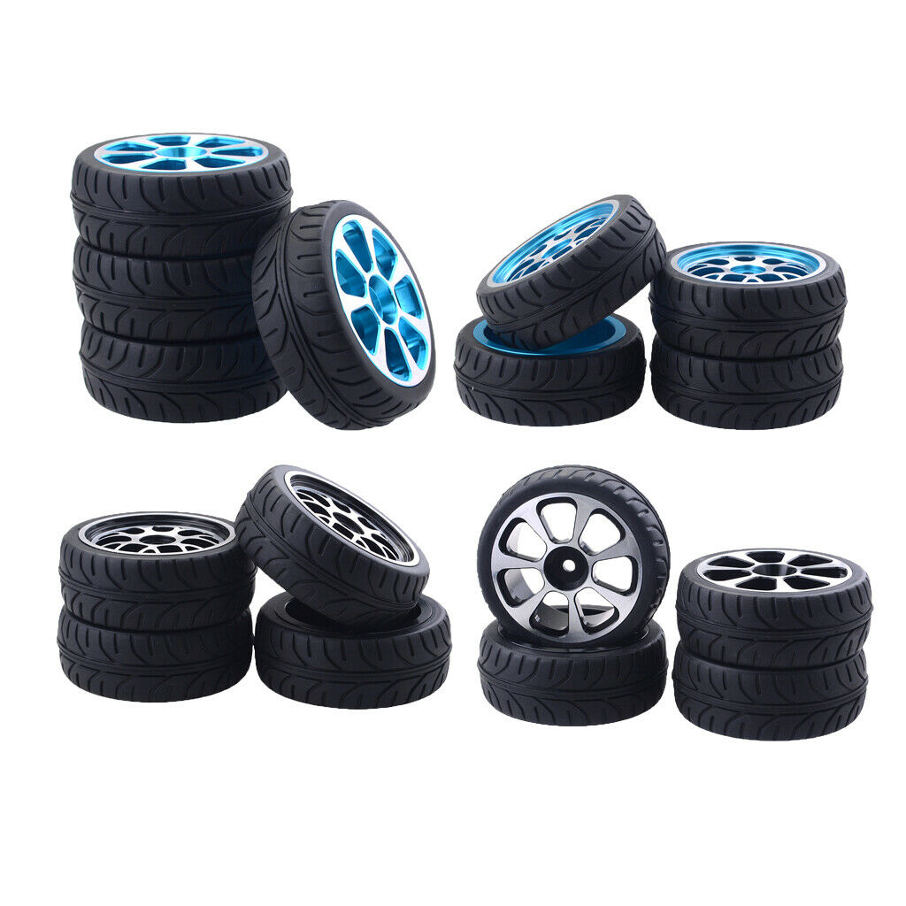 4pc Tires & Wheels for HSP Wltoys ZD Racing HPI Redcat 1/10 RC Car Style-1