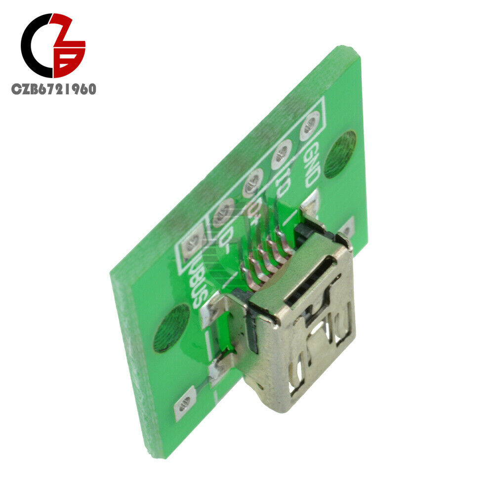 10PCS 2.54mm PCB Board Mini USB to DIP Adapter Converter For DIY Power Supply