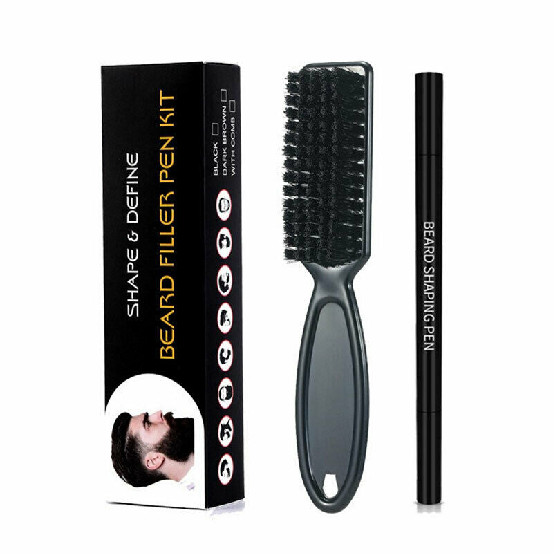 New Beard Pen Beard Filler Pencil Brush Beard Enhancer Waterproof Moustac.l8