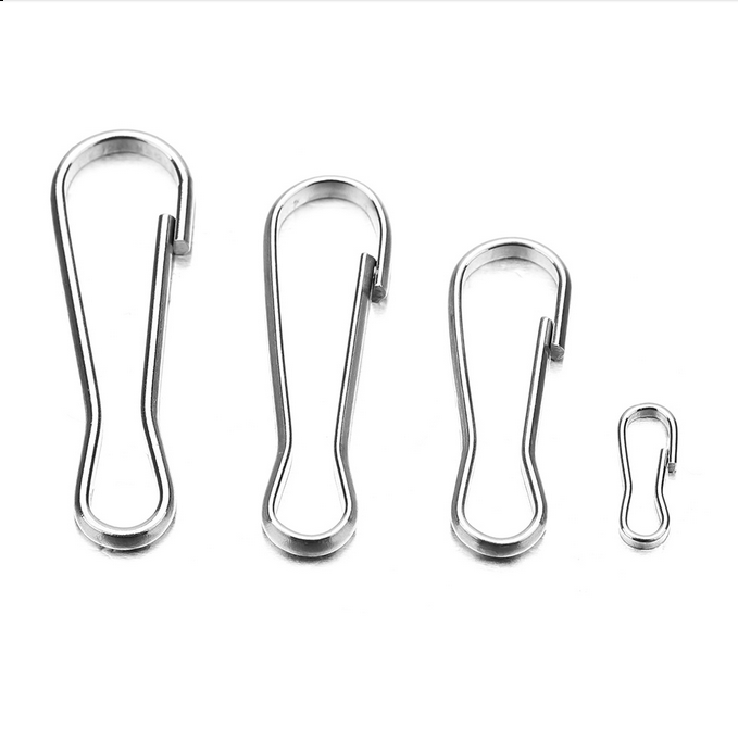 50pcs Metal Lanyard Hook Snap For Paracord Lobster Clasp Clips Buckle Keyring