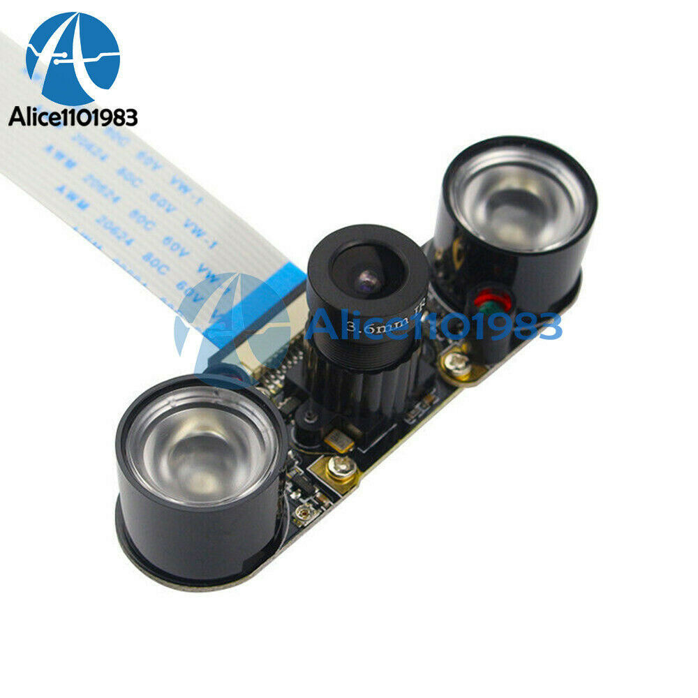7 in 1 IR Night Vision Camera OV5647 +Acryclic Holder for Raspberry Pi 3B+ /3B