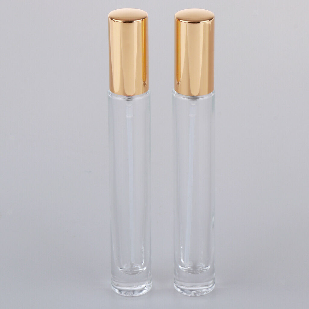 2X 10ml Glass Spray Bottle Refill Fine Mist Spray for Perfume Essential Oil
